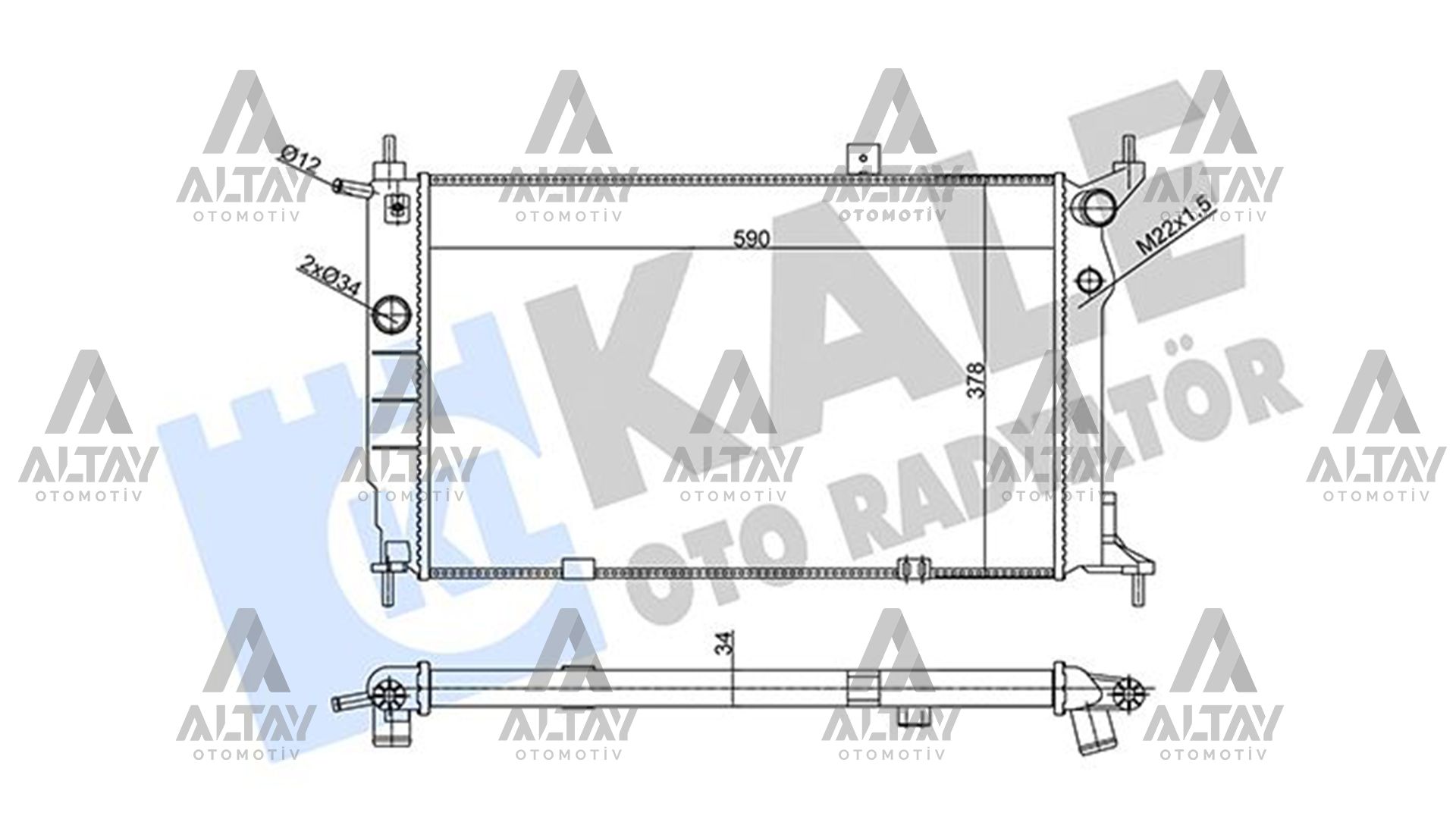 Opel Astra Su Radyatörü Radyatör Su F X16xel -x20xev - Klımalı M-t Mekanık